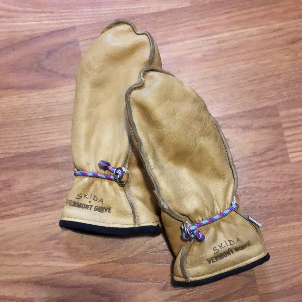 Leather mitten, Skida x Vermont Glove